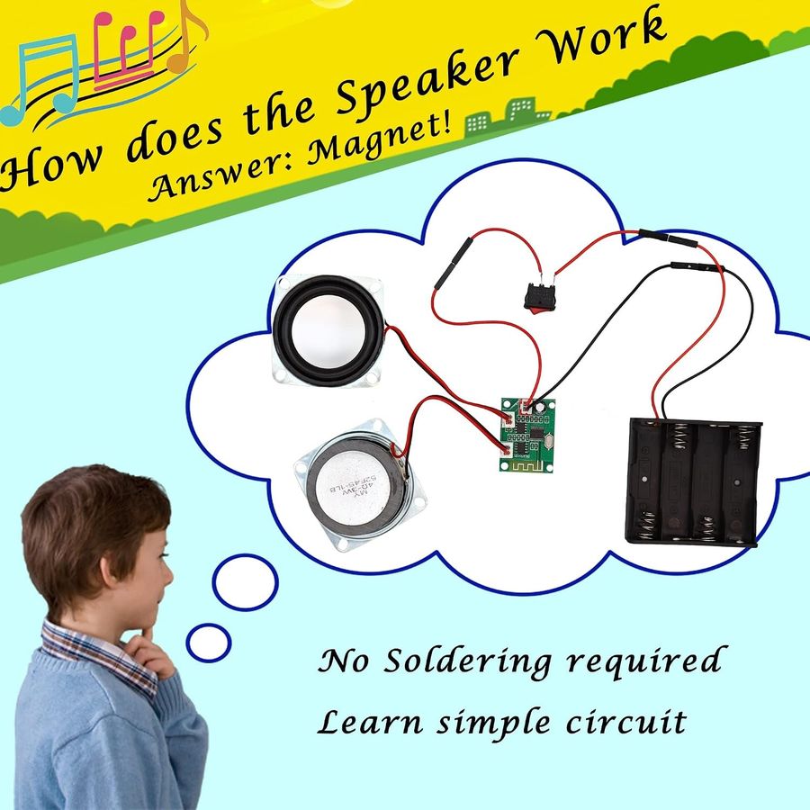 diy bluetooth speaker kit and fm radio kit gift set view 4